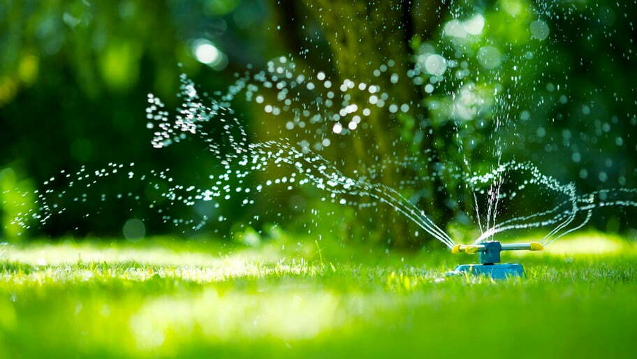 Water Spinkler in Garden